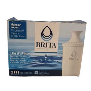 Brita Standard Replacement Filters Pack of 3 New!